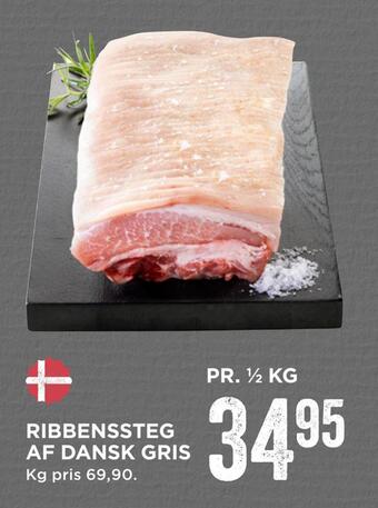 MENY Ribbenssteg af dansk gris tilbud