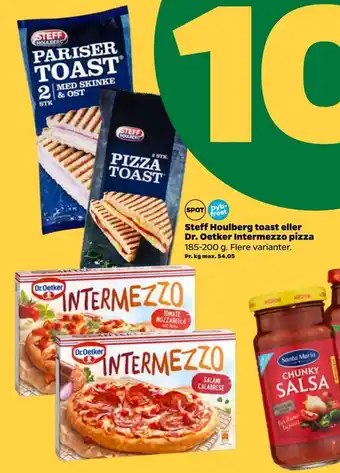 Netto Steff houlberg toast eller dr. oetker intermezzo pizza tilbud