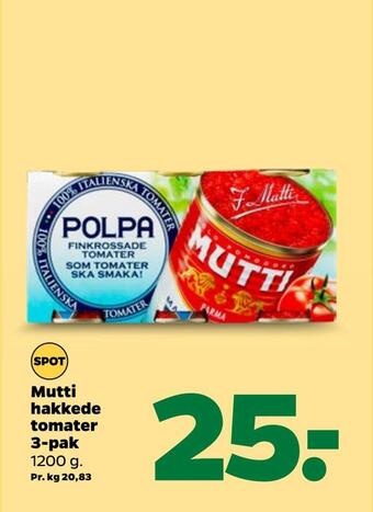 Mutti hakkede tomater 3-pak