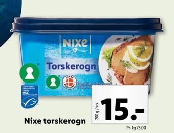 Lidl Nixe torskerogn tilbud