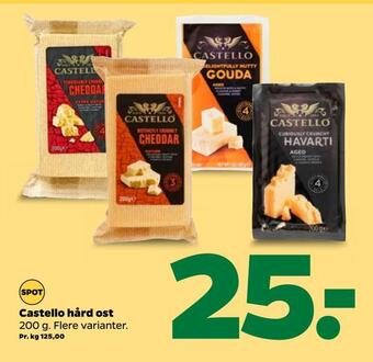 Netto Castello hård ost tilbud