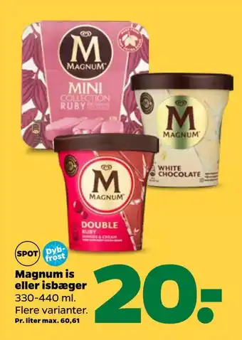 Netto Magnum is eller isbæger tilbud