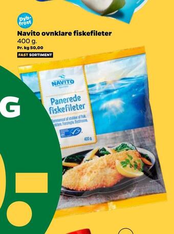 Netto Navito ovnklare fiskefileter tilbud