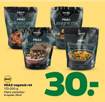 Peaz vegansk ret