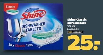 Shine classic opvasketabs