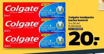 Colgate tandpasta karies kontrol