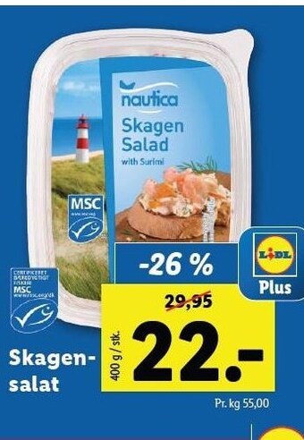 Lidl Skagensalat tilbud
