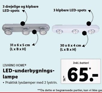 Lidl Led-underbygningslampe tilbud