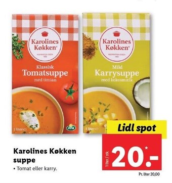 Lidl Karolines køkken suppe tilbud