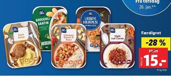 Lidl Færdigret tilbud