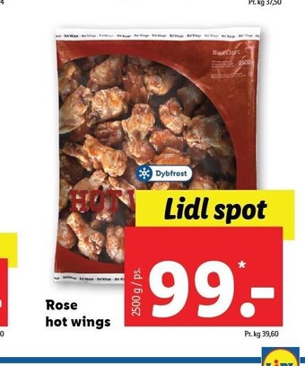 Lidl Rose hot wings tilbud