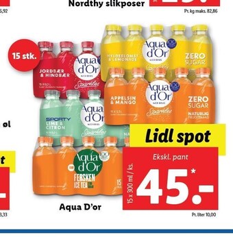 Lidl Aqua d'or tilbud