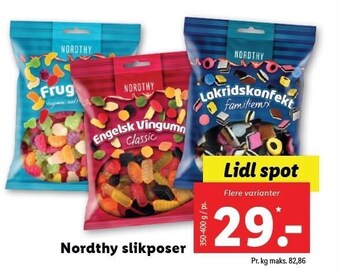 Lidl Nordthy slikposer tilbud