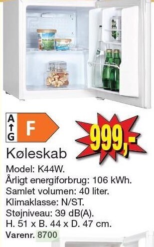 Harald Nyborg Køleskab tilbud