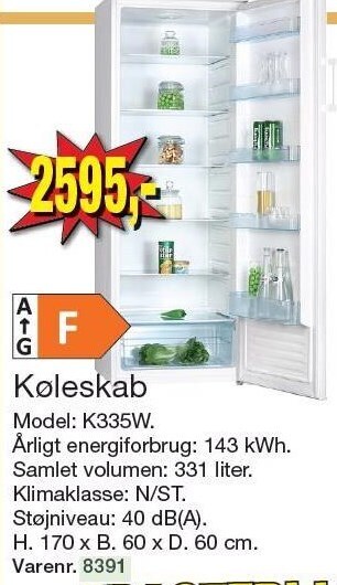 Harald Nyborg Køleskab tilbud