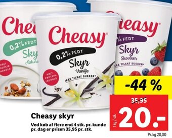 Lidl Cheasy Skyr tilbud