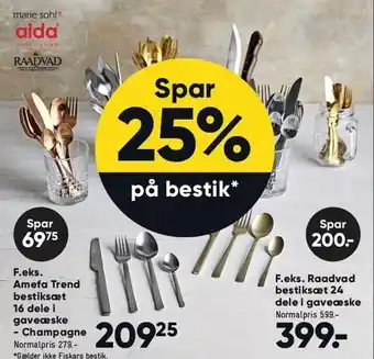 Spar 25% på bestik