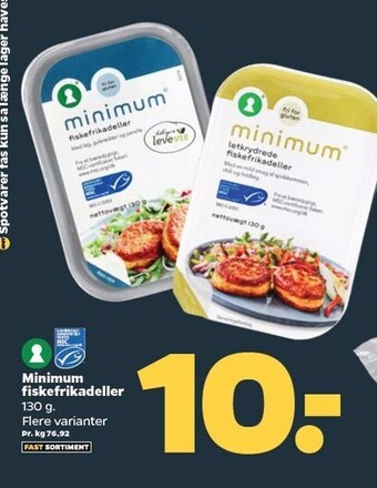 Netto Fiskefrikadeller tilbud