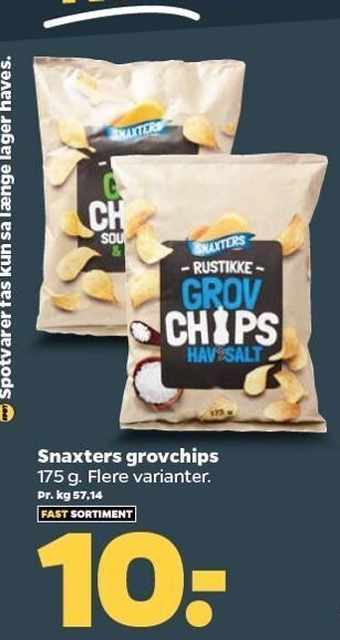 Netto Snaxters grovchips tilbud