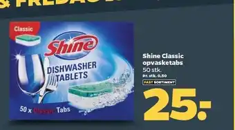 Netto Shine classic opvasketabs tilbud