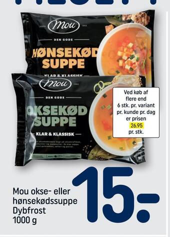 REMA 1000 Mou okse- eller hønsekødssuppe tilbud