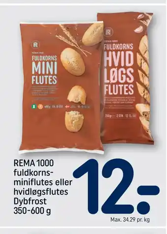 REMA 1000 Rema 1000 fuldkornsminiflutes eller hvidløgsflutes tilbud