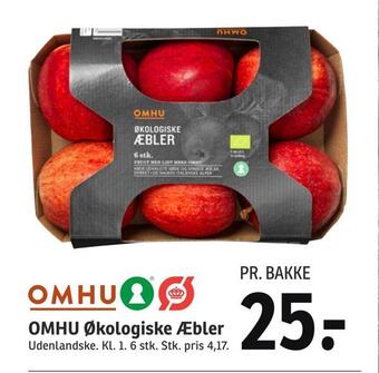 SPAR Omhu økologiske æbler tilbud