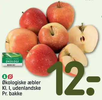 REMA 1000 Økologiske æbler kl. i, udenlandske tilbud