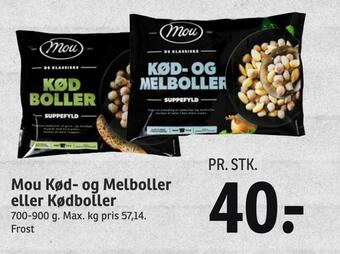 Mou kød- og melboller eller kødboller
