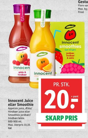SPAR Innocent juice eller smoothie tilbud