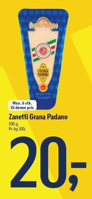 Føtex Zanetti grana padano tilbud