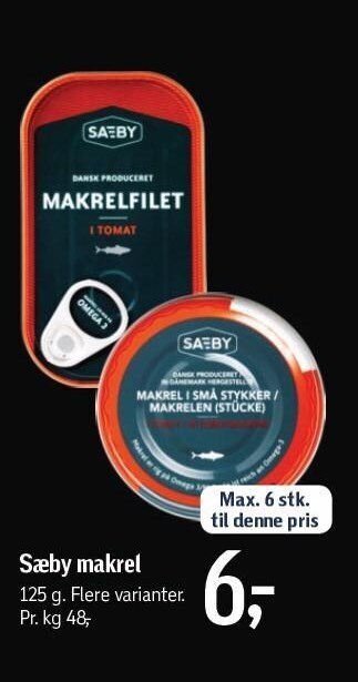 Føtex Sæby makrel tilbud