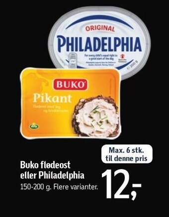 Føtex Buko flødeost eller philadelphia tilbud