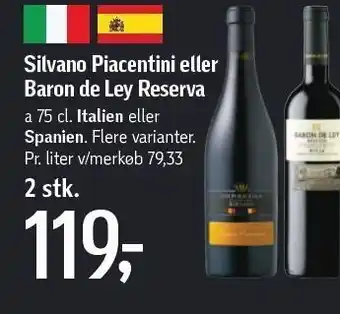 Føtex Silvano piacentini el. baron de ley reserva tilbud