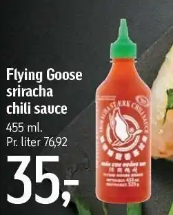 Føtex Sriracha chili sauce tilbud