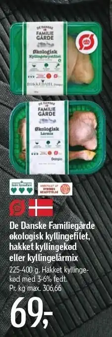 Føtex Øko kyllingefilet, hakket kyllingekød el. kyllingelårmix tilbud