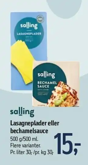 Føtex Lasagneplader el. bechamelsauce tilbud