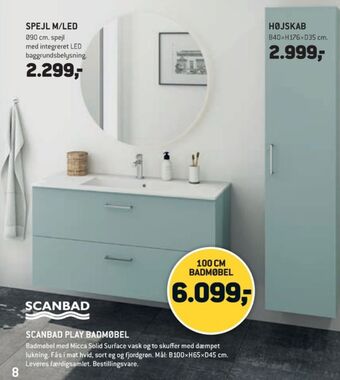XL-BYG Scanbad badmøbel tilbud