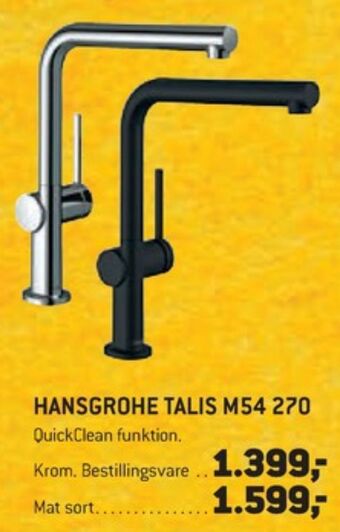 XL-BYG Hansgrohe køkkenarmatur tilbud