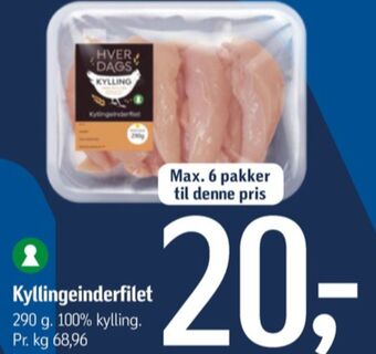 Føtex Hverdags kyllingeinderfileter tilbud