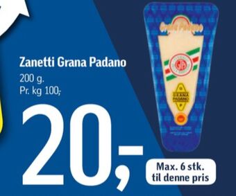 Føtex Zanetti grana padano tilbud