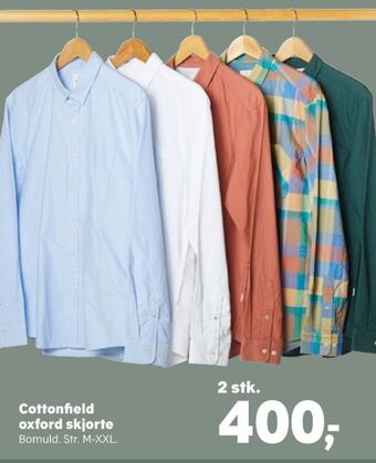 Kvickly Cottonfield skjorte tilbud