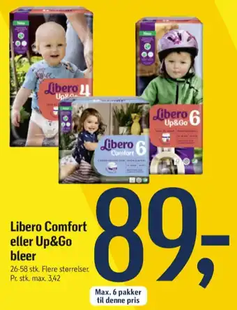 Føtex Up&go bleer str 4 7-11 kg tilbud
