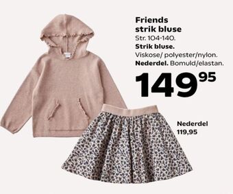 Kvickly Friends nederdel tilbud