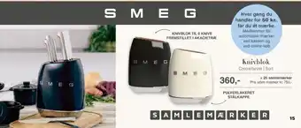 Dagli'Brugsen Smeg knivblok tilbud