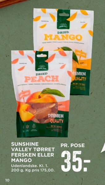 MENY Sunshine valley tørret frugt tilbud