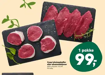 SuperBrugsen Coop oksetykstegsbøffer tilbud
