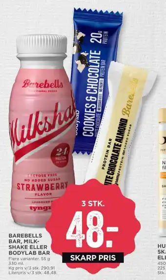 MENY Barebells milkshake strawberry tilbud