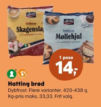 SuperBrugsen Hatting rundstykker tilbud
