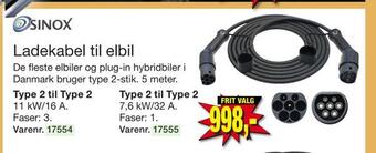Harald Nyborg Ladekabel til elbil tilbud